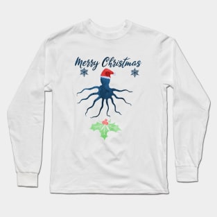 Christmas Octopus Long Sleeve T-Shirt